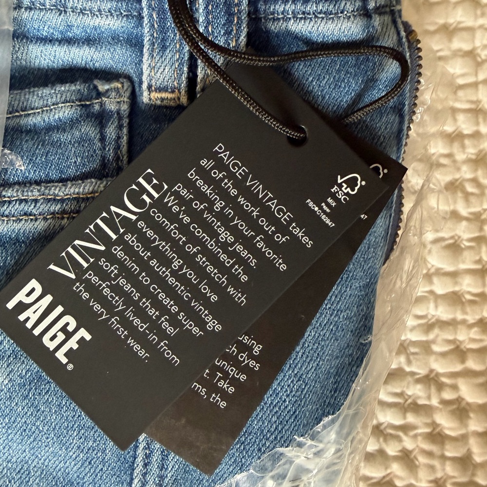 NWT PAIGE Anessa Wide leg Jeans Size 25 - Picture 5 of 6
